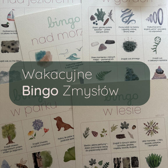 Wakacyjne Bingo Zmysłów